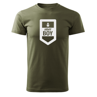 DRAGOWA Тениска с къс ръкав Army Boy, маслиненозелена, 160 г/м2