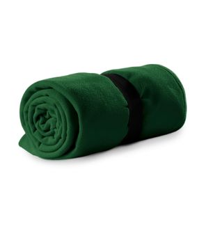 Флийс одеяло Malfini Blanky, бутилково зелено