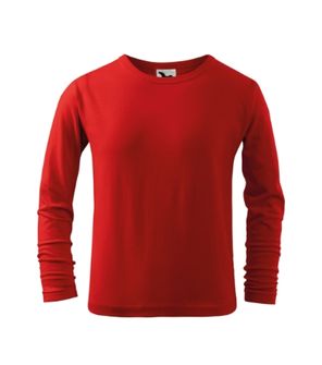 Malfini Fit-T LS детска тениска с дълъг ръкав, червена