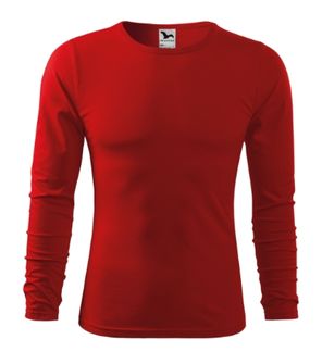 Malfini Fit-T LS мъжка тениска с дълъг ръкав, червена