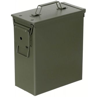MFH Американска кутия за боеприпаси, кал. 50, голяма, PA 60, метална, OD зелена