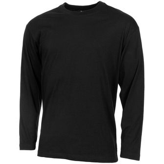 MFH Американска тениска с дълъг ръкав, черна, 170 gsm