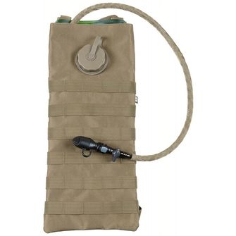 MFH Хидратираща чанта с TPU маркуч MOLLE, 2,5 L, коалативен тен