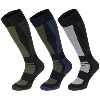 MFH Зимни чорапи, "Esercito", на райета, дълги, 3 пакета