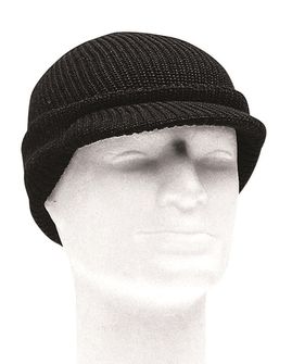 Mil-tec плетена шапка с козирка, черна