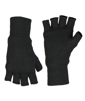 Mil-Tec Ръкавици Thinsulate™ плетени без пръсти черни