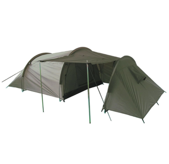 Mil-Tec Палатка с коридор за 3 души, маслиновозелена, 415 x 180 см x 120 см