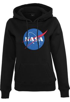 NASA Insignia дамски суитшърт с качулка, черен