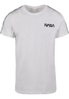 NASA Мъжка тениска Rocket Tape, бяла