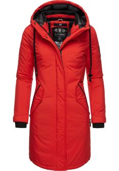 Navahoo LETIZIAA дамско зимно палто с качулка, червено