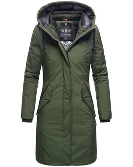 Navahoo LETIZIAA дамско зимно палто с качулка, маслиненозелено