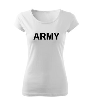 DRAGOWA дамска тениска, Army, бяла, 150г/м2