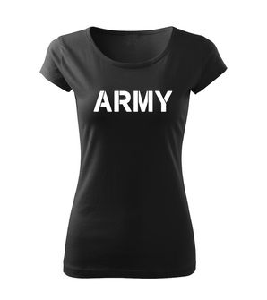 DRAGOWA дамска тениска, Army, черна, 150г/м2