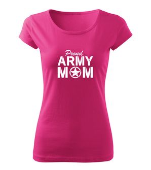 DRAGOWA дамска тениска, Army Mom, розова, 150г/м2