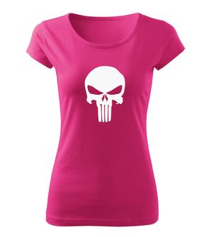 DRAGOWA дамска тениска, Punisher, розова, 150г/м2