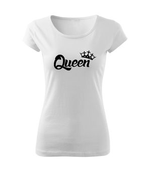 DRAGOWA дамска тениска, Queen, бяла, 150г/м2
