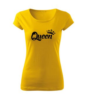 DRAGOWA дамска тениска, Queen, жълта, 150г/м2