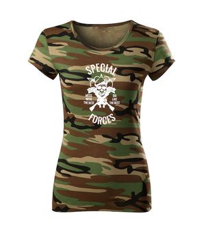 DRAGOWA дамска тениска, Spartan Forces, камуфлаж, 150г/м2