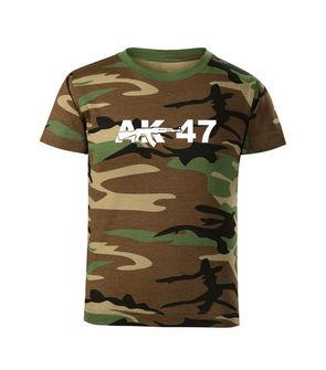 DRAGOWA детска тениска с къс ръкав AK47, камуфлаж