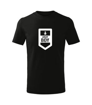DRAGOWA детска тениска с къс ръкав Army Boy, черна
