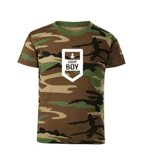 DRAGOWA детска тениска с къс ръкав Army Boy, камуфлаж
