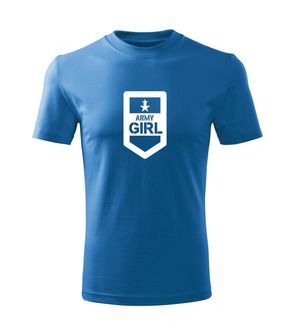 DRAGOWA детска тениска с къс ръкав Army Girl, синя