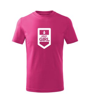 DRAGOWA детска тениска с къс ръкав Army Girl, розова