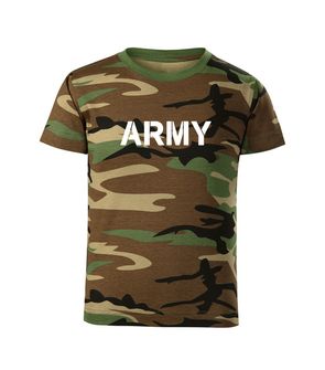 DRAGOWA детска тениска с къс ръкав Army, камуфлаж