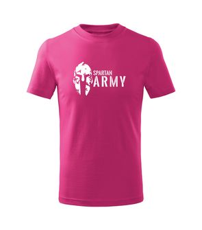 DRAGOWA детска тениска с къс ръкав Spartan Army, розова