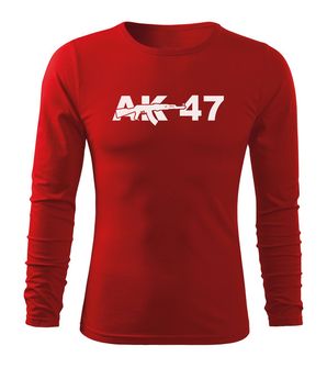 DRAGOWA FIT-T Тениска с дълъг ръкав AK47, червена, 160 г/м2