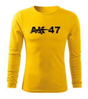 DRAGOWA FIT-T Тениска с дълъг ръкав AK47, жълта, 160 г/м2