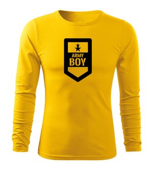 DRAGOWA FIT-T Тениска с дълъг ръкав Army Boy, жълта, 160 г/м2