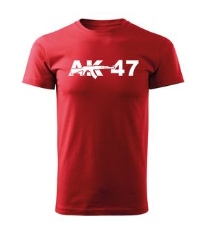 DRAGOWA Тениска с къс ръкав AK47, червена, 160 г/м2