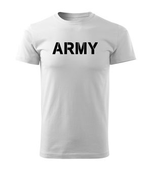 DRAGOWA Тениска с къс ръкав Army, бяла, 160 г/м2