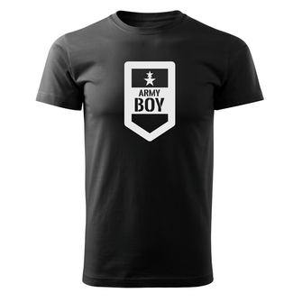DRAGOWA Тениска с къс ръкав Army Boy, черна, 160 г/м2