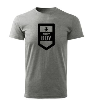 DRAGOWA Тениска с къс ръкав Army Boy, сива, 160 г/м2