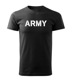 DRAGOWA Тениска с къс ръкав Army, черна, 160 г/м2