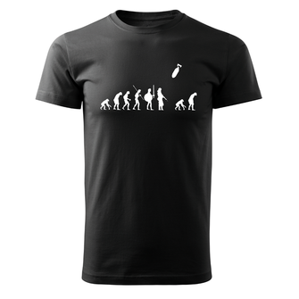 DRAGOWA Тениска с къс ръкав Evolution, черна, 160 г/м2