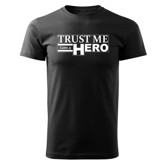 DRAGOWA Тениска с къс ръкав Hero, черна, 160 г/м2