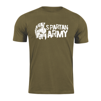 DRAGOWA Тениска с къс ръкав Spartan Army Ariston, маслиненозелена, 160 г/м2