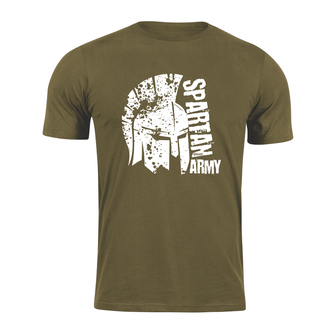 DRAGOWA Тениска с къс ръкав Spartan Army Leon, маслиненозелена, 160 г/м2