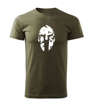 DRAGOWA Тениска с къс ръкав Spartan, маслиненозелена, 160 г/м2