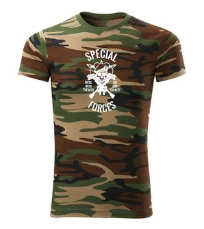 DRAGOWA Тениска с къс ръкав Special Forces, камуфлаж, 160 г/м2