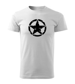 DRAGOWA Тениска с къс ръкав Star, бяла, 160 г/м2