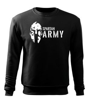 DRAGOWA мъжки суитшърт Spartan Army, черен, 300г/м2