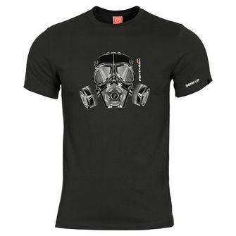 Pentagon Тениска с противогаз, черна
