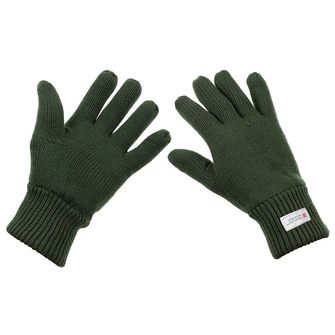 MFH Плетени ръкавици с изолация 3M™ Thinsulate™, зелени