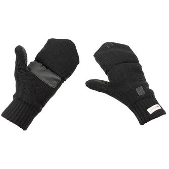 MFH Плетени ръкавици с изолация 3M™ Thinsulate™, черни