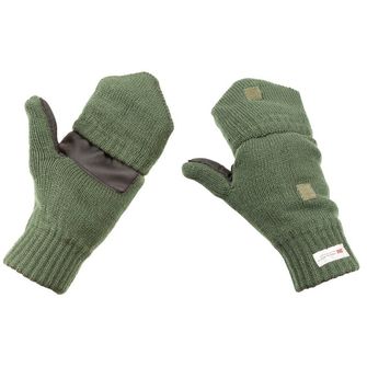 MFH Плетени ръкавици с изолация 3M™ Thinsulate™, зелени