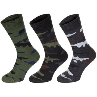 MFH Esercito 3 пакета чорапи, камуфлаж